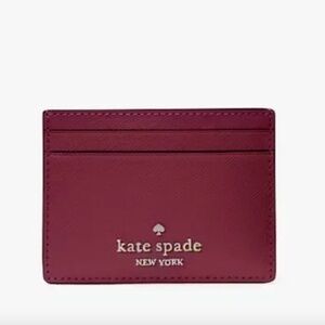 NEW Kate Spade Madison Small Slim Cardholder Card Case KI368 Blackberry